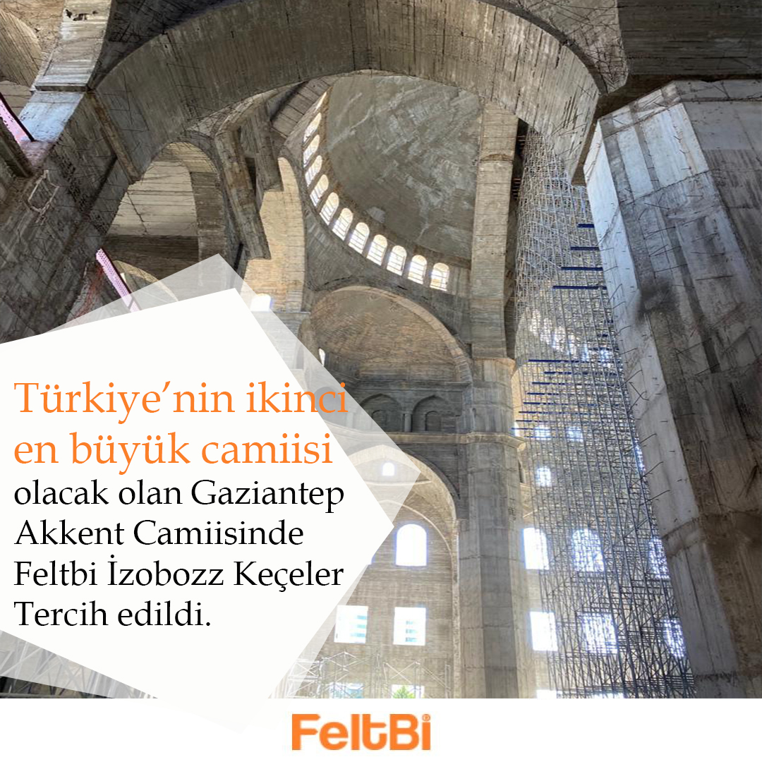 Türkiye’nin en büyük ikinci camiisinde Feltbi Keçeler kullanılıyor!
